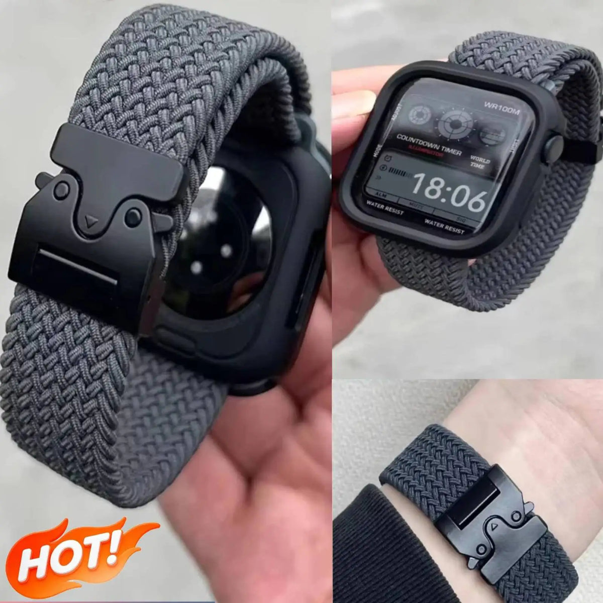 Pulseira de Nylon Trançado para Apple Watch
