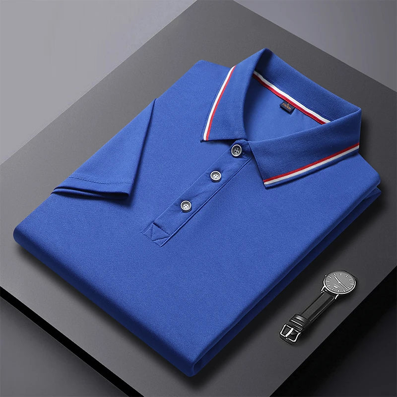 Camisa polo monocromática empresarial