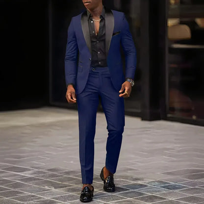 Terno slim fit botão único