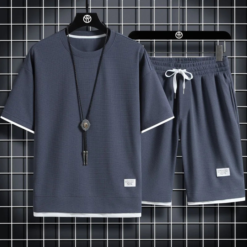 Conjunto Masculino de 2 Peças para Treino, Ginásio e Lazer