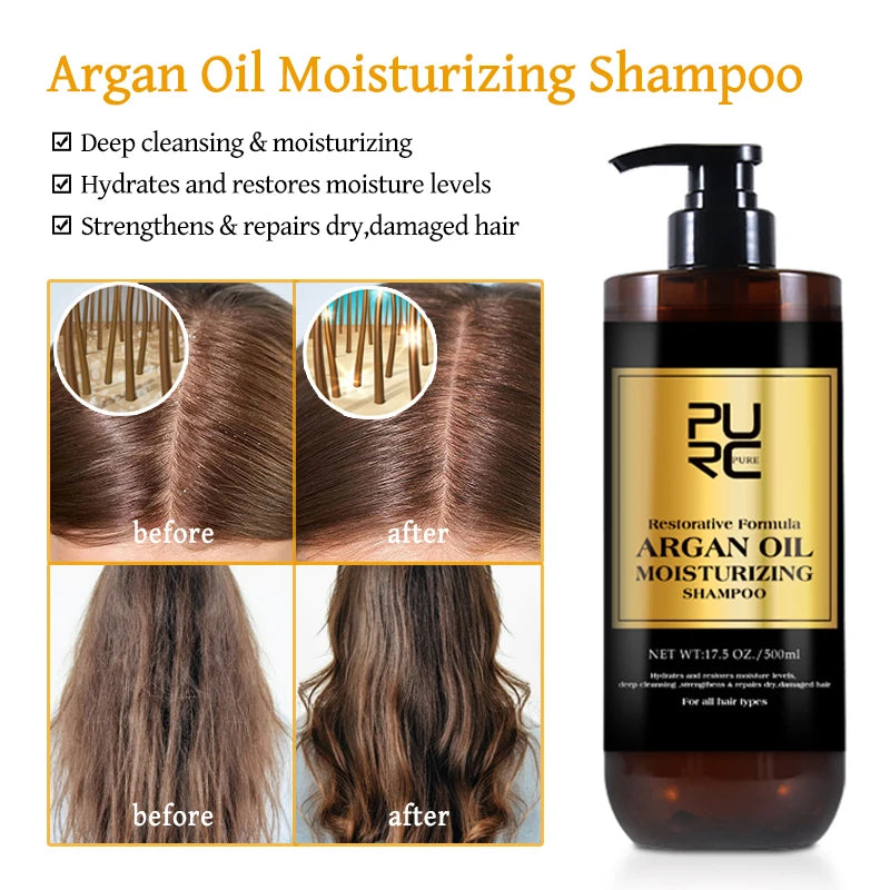 PURC - Shampoo e Condicionador com Óleo de Argan Marrocos
