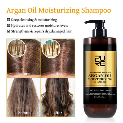 PURC - Shampoo e Condicionador com Óleo de Argan Marrocos