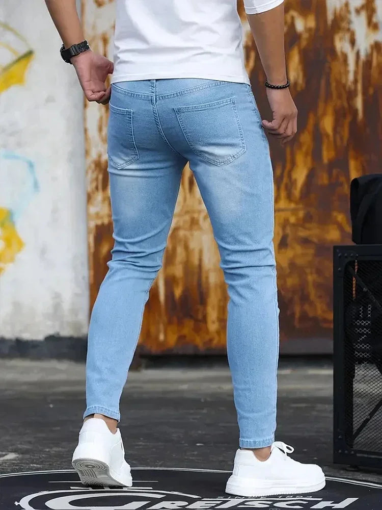 Calça Jeans Masculina Slim Fit Clássica