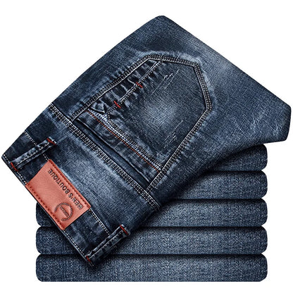 Calça jeans stretch masculina clássica