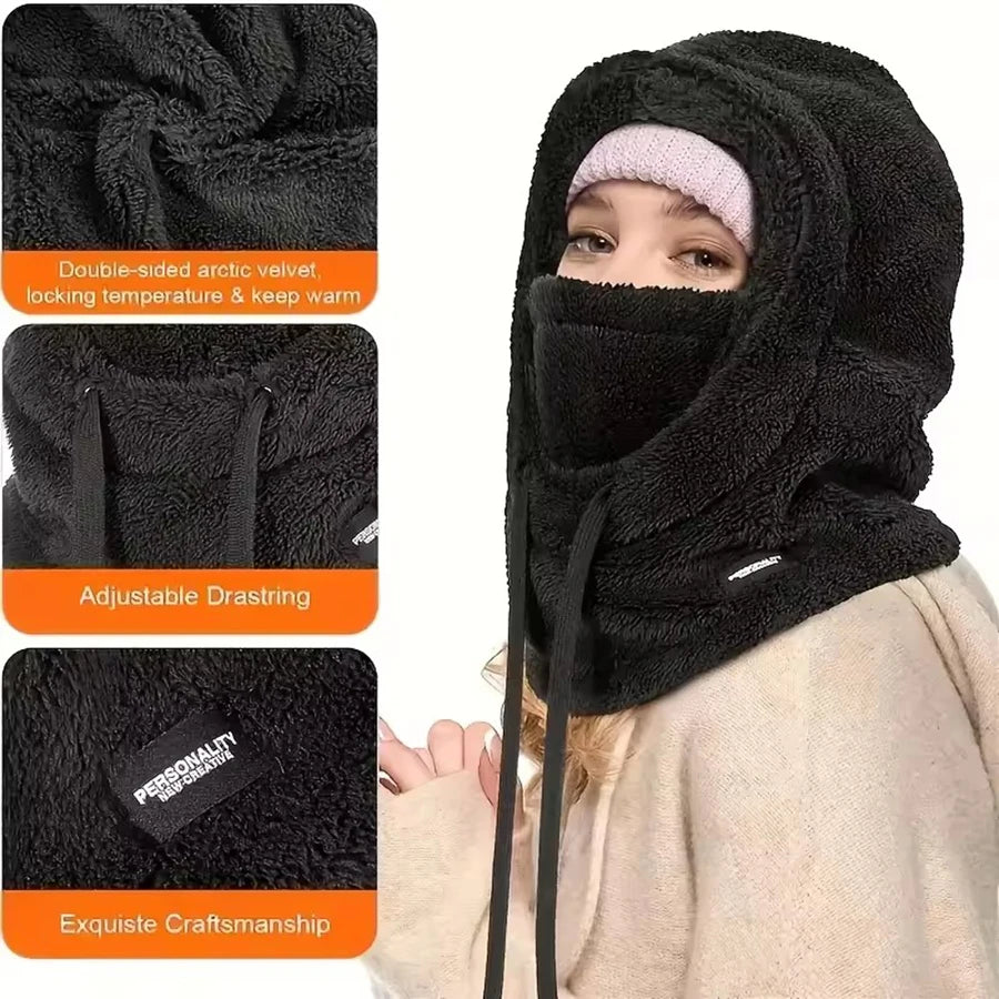 Balaclava feminina de inverno
