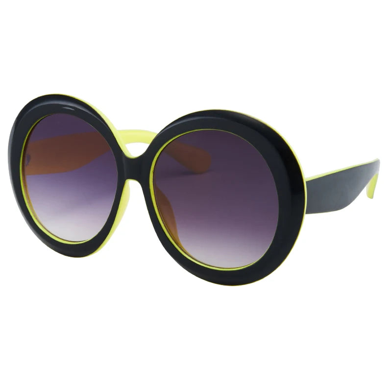 Óculos de Sol Femininos Oversized — Armação Redonda e UV400