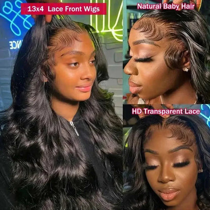 Peruca HD Lace Front 13x4 13x6 onduladas
