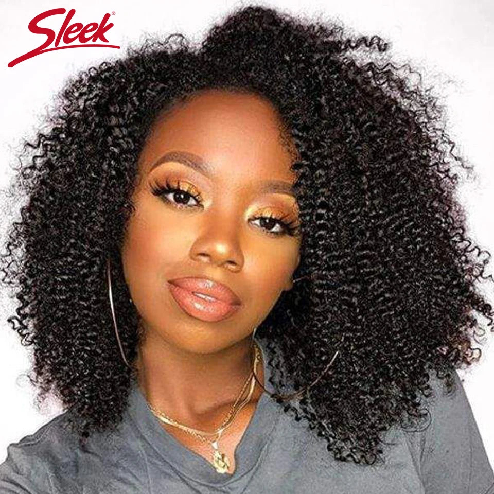 Peruca Afro Kinky Cacheada em Cabelo Humano