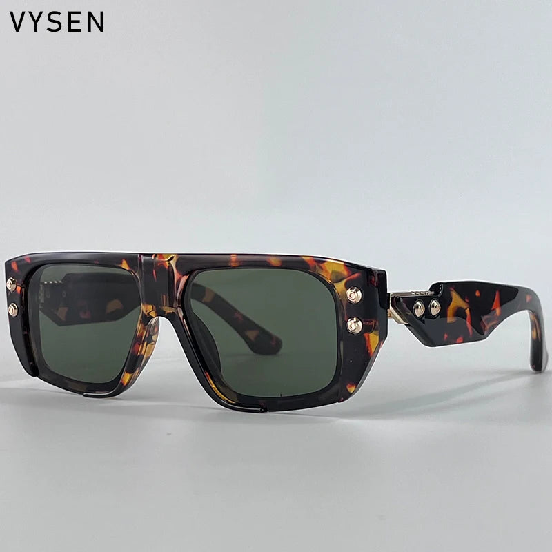 Óculos de Sol Polarizados Estilo Steampunk Quadrados