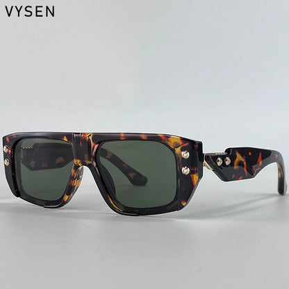 Óculos de Sol Polarizados Estilo Steampunk Quadrados