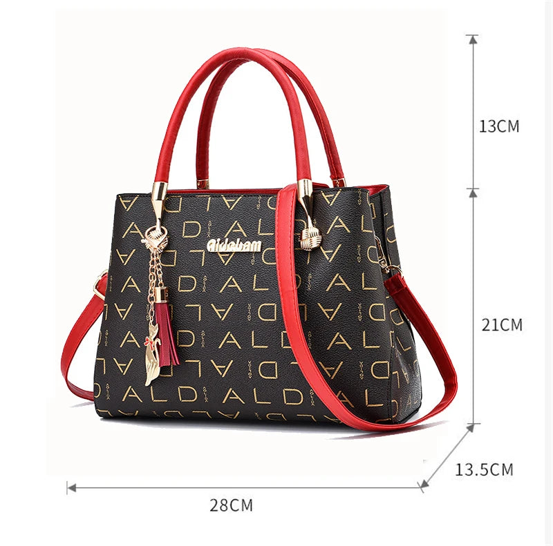 Bolsa transversal casual feminina em couro PU