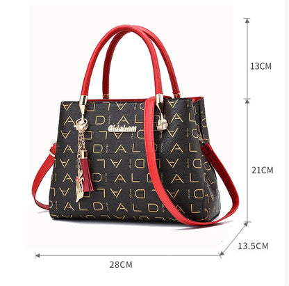 Bolsa transversal casual feminina em couro PU