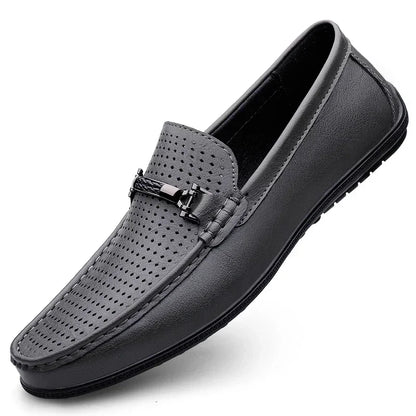 Mocassins de couro genuíno casuais