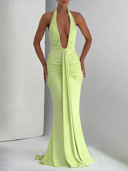 Vestido Mozision decote em V