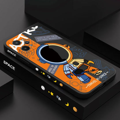 Capa de Silicone para Oppo e Realme – Astronauta, Proteção e Conforto