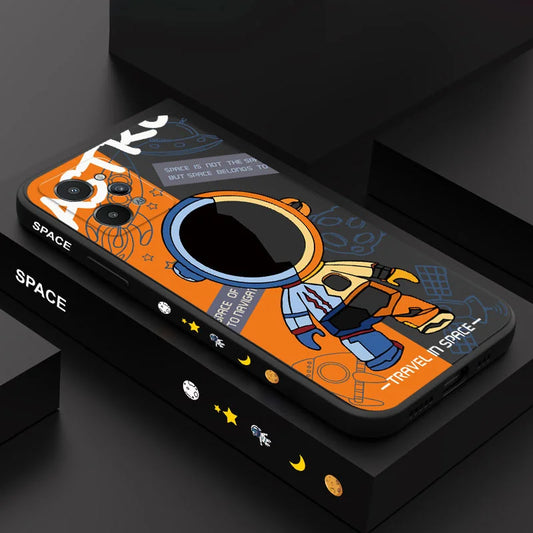 Capa de Silicone para Oppo e Realme – Astronauta, Proteção e Conforto
