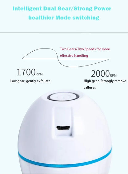 Lixa de pé elétrico removedor de calos