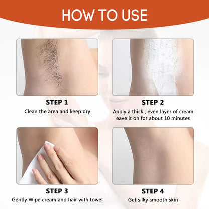 Creme Depilatório para Redução do Crescimento dos Pelos