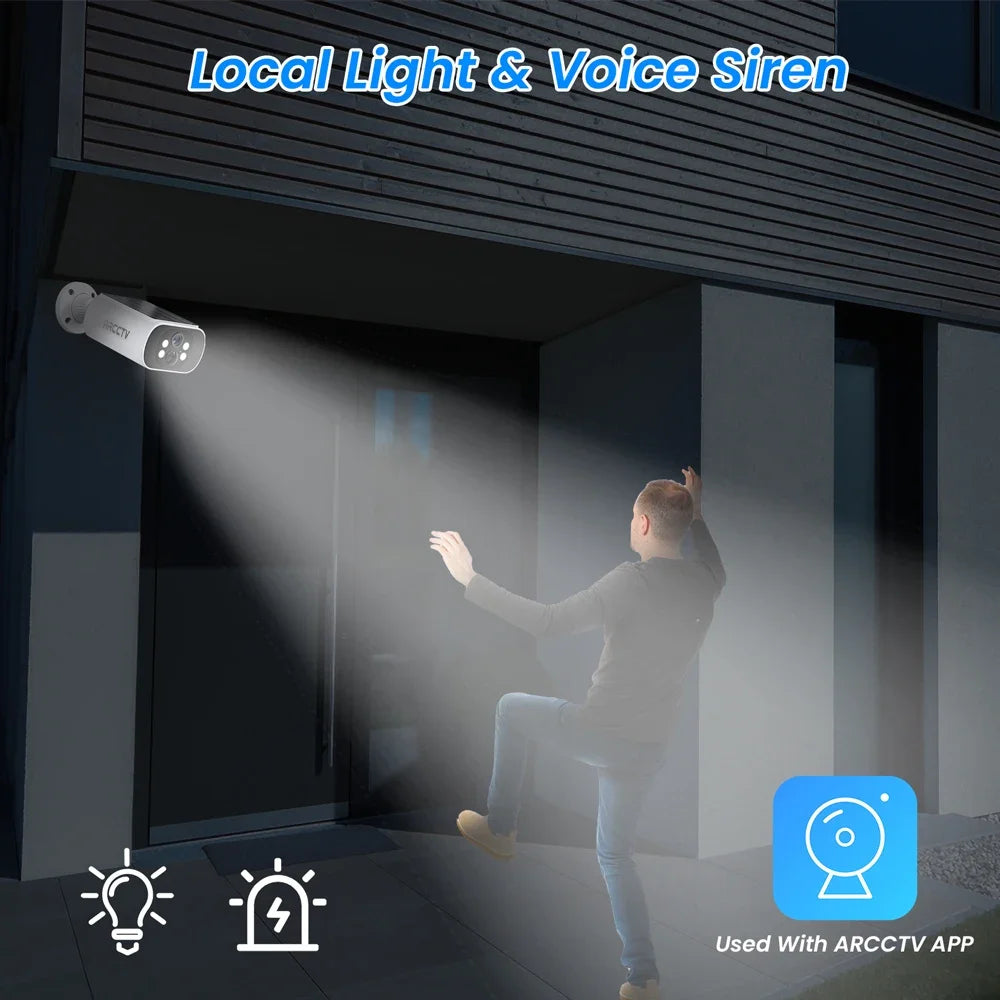Câmera de vigilância solar Wi-Fi