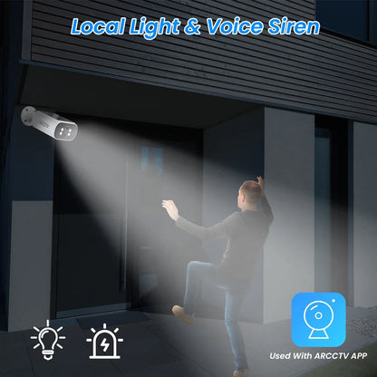 Câmera de vigilância solar Wi-Fi