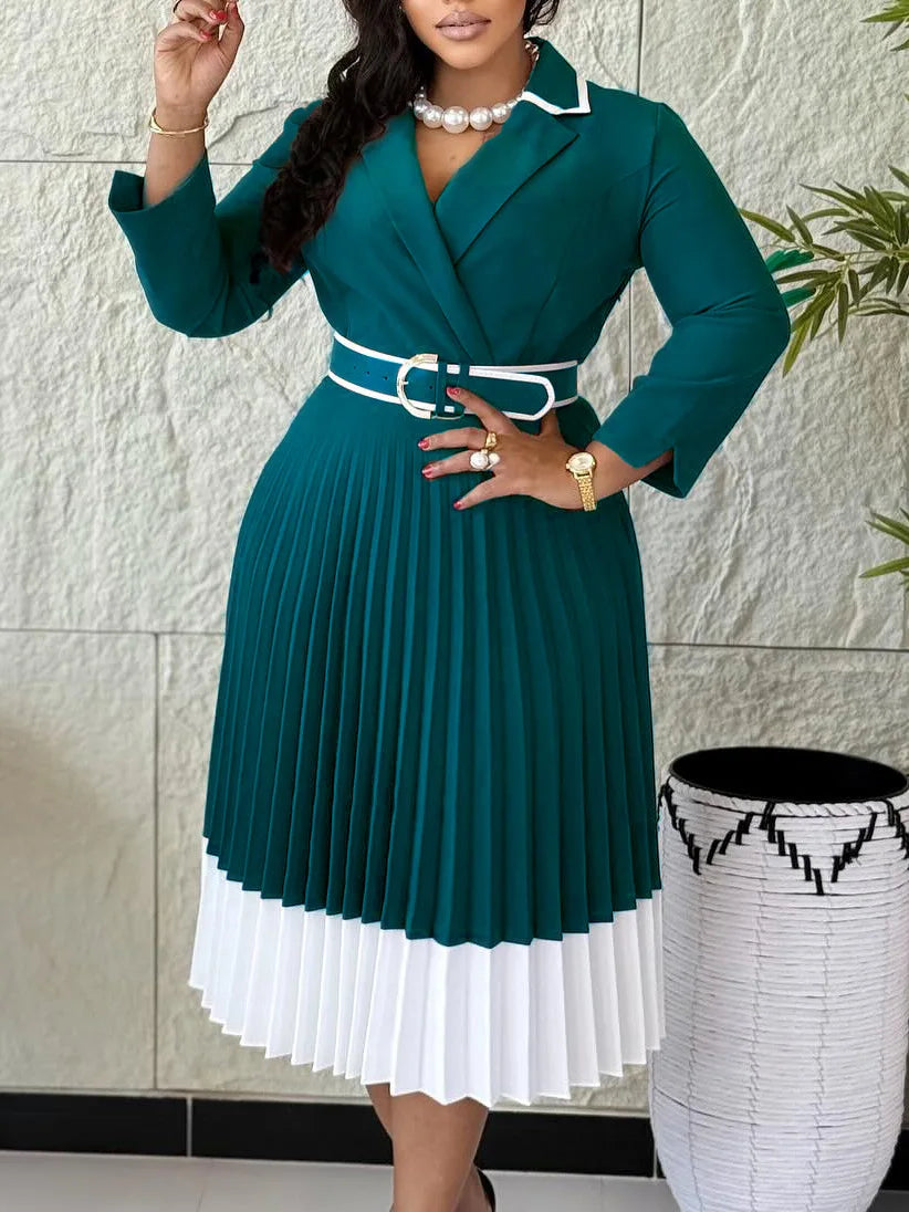 Vestido de manga comprida