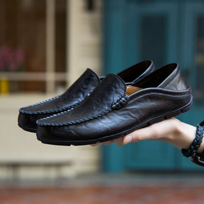 Mocassins Masculinos em Couro Genuíno