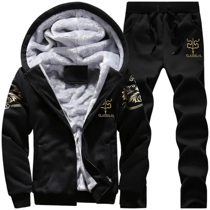 Conjunto de inverno com capuz