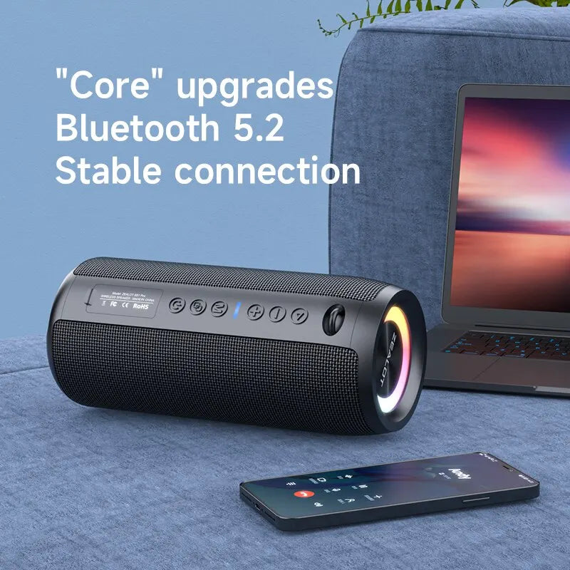 Coluna Bluetooth ZEALOT S51 Pro 40 W com Som Estéreo 3D