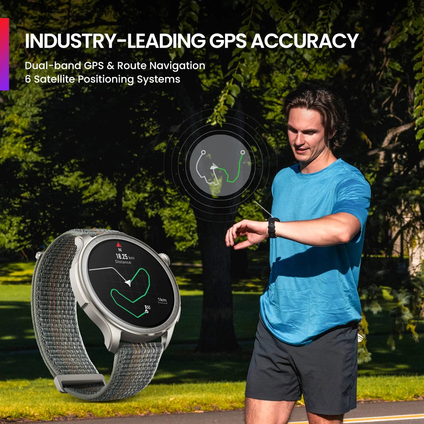 Smartwatch Amazfit Balance de 46 mm oferece mais de 150 modos esportivos