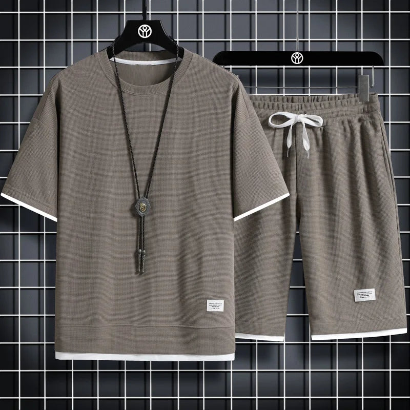 Conjunto Masculino de 2 Peças para Treino, Ginásio e Lazer