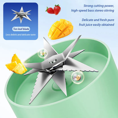 Garrafa portátil misturador de frutas elétrico