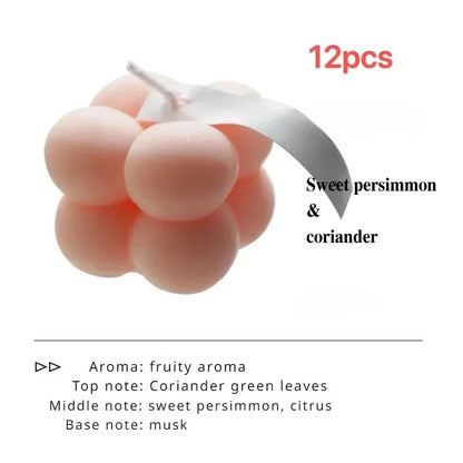 Vela Aromática em Cubo de Bolhas