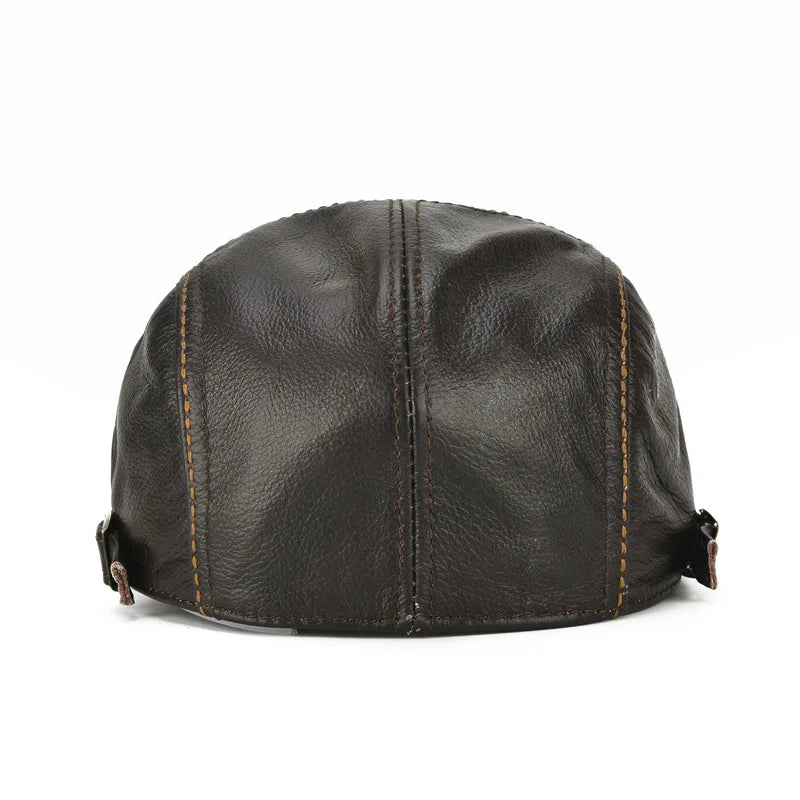 Chapéu de couro estilo jornaleiro