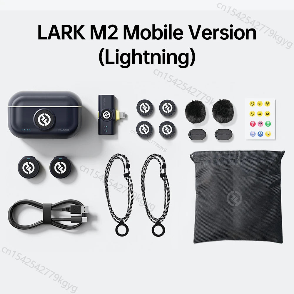 Sistema de microfone de lapela sem fio Hollyland Lark M2