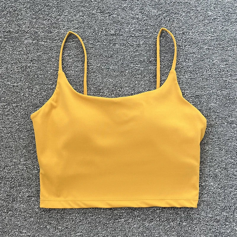 Tops acolchoada bralette