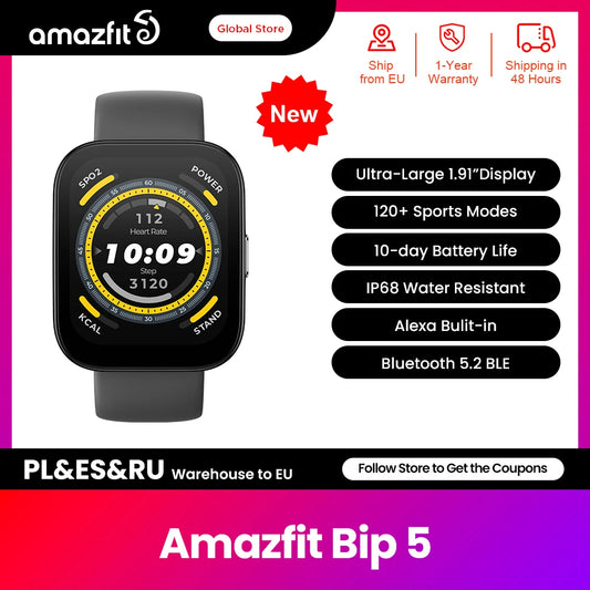 Smartwatch Amazfit Bip 5