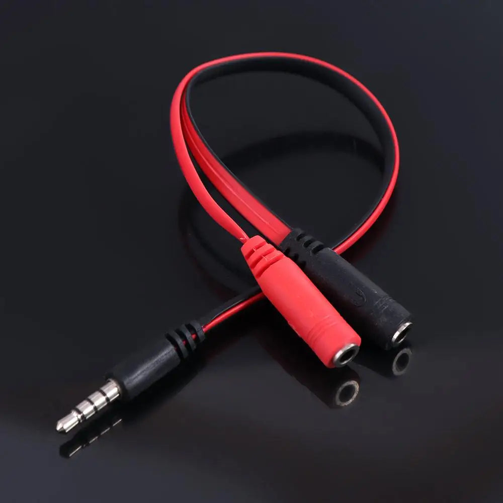 Cabo Divisor de Áudio 3,5 mm – Adaptador Estéreo 1 para 2