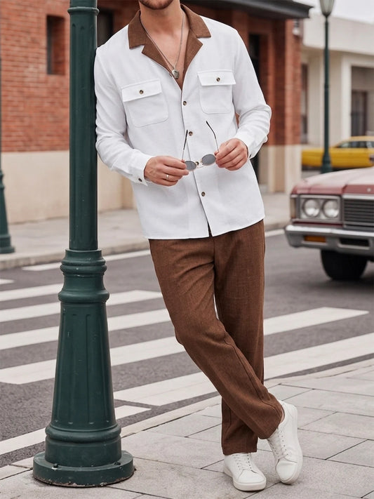 Conjunto Masculino Casual de 2 Peças