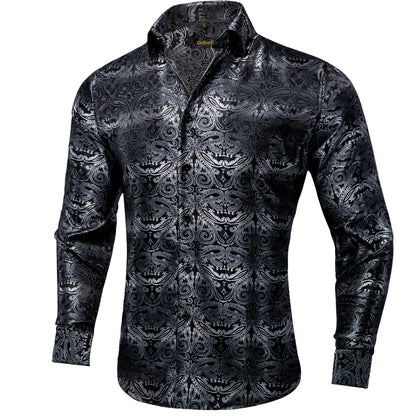Camisa Masculina Paisley Roxa