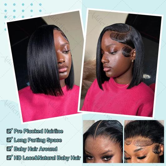 Perucas de cabelo humano de renda frontal