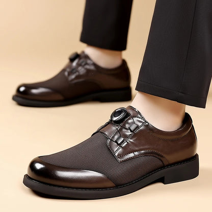 Sapatos Casuais Masculinos em Couro — Estilo Britânico