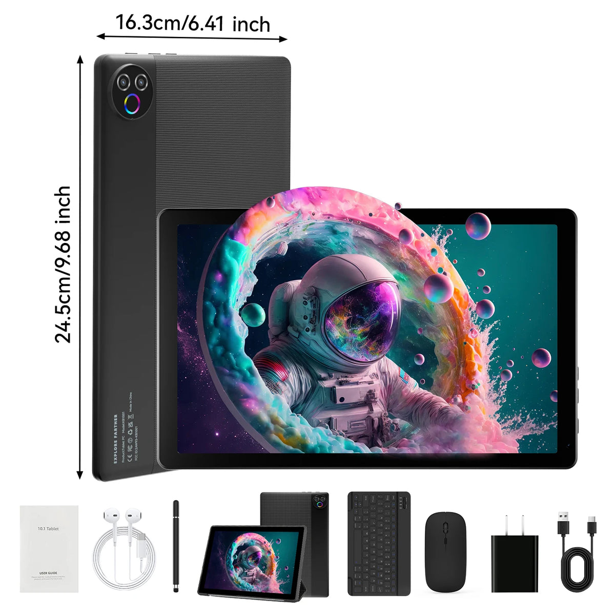 Tablet URAO 10,1″ — Android 15, 20 GB RAM, 64 GB ROM e Ecrã HD IPS