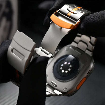 Pulseira de Aço Inoxidável para Apple Watch — 42 a 49 mm