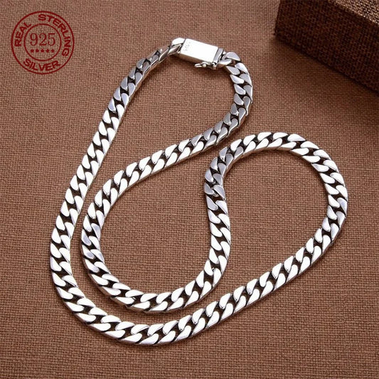 Prata esterlina colar pulseira punk s925