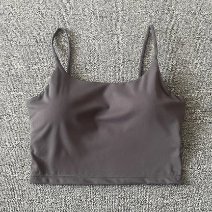 Tops acolchoada bralette