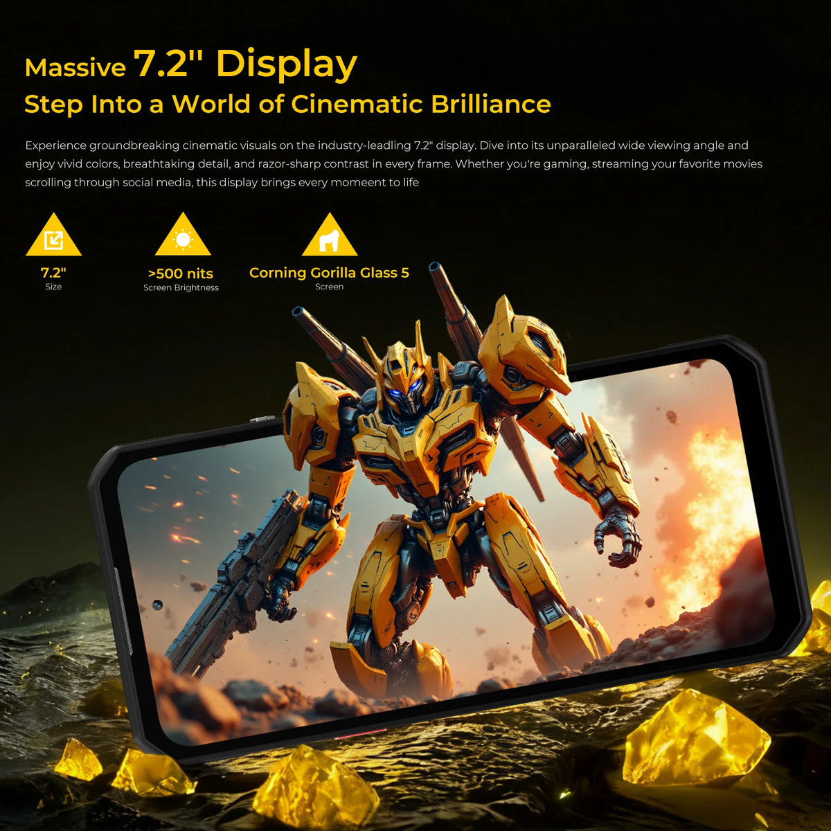 OUKITEL WP60 5G — Smartphone Robusto 7,2″, 48 GB + 512 GB