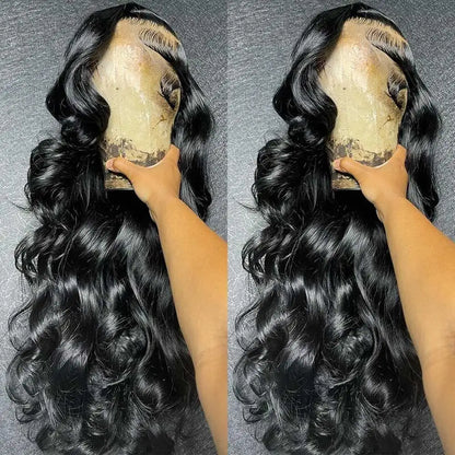 Peruca Frontal HD de Cabelo Humano Brasileiro Ondulado – 13x4, 13x6 e 5x5, Densidade 250%