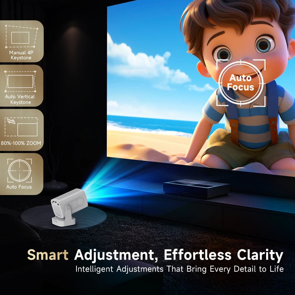 Projetor Magcubic HY310 — 1080P Nativo, Suporte 4K, 330 ANSI e Foco Automático