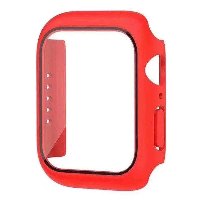 Película protetora de vidro + capa para Apple Watch