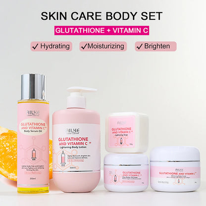 Conjunto de Cuidados de Pele AILKE com Vitamina C